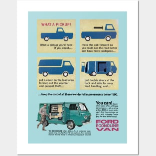 FORD ECONOLINE VAN - advert Posters and Art